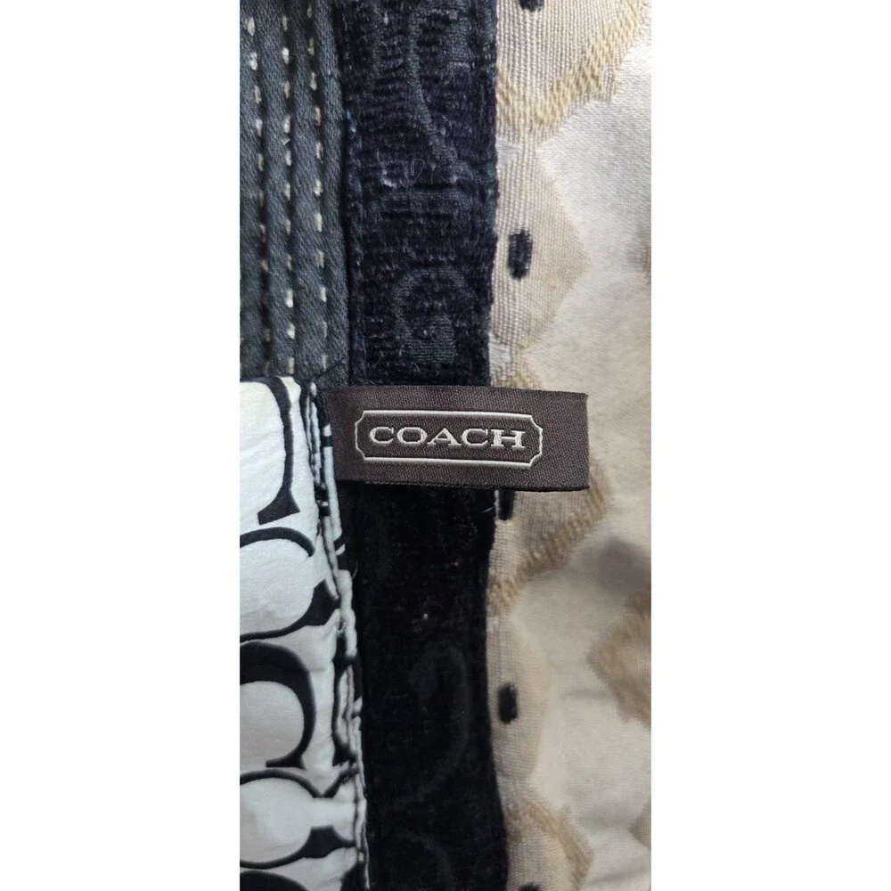 Coach Patchwork / Hobo Bag Purse With a Coach Scarf